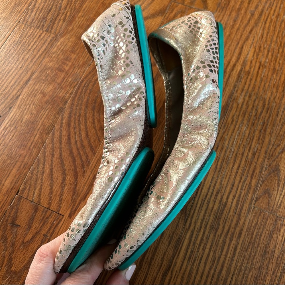 TIEKS | Romantic Blush metallic snakeskin | Sz 9 - Picture 6 of 8